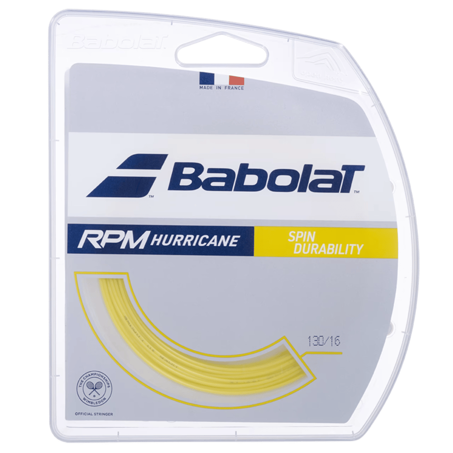 BABOLAT RPM HURRICANE SPIN DURABILITY 125 __ YELLOW __ 12M