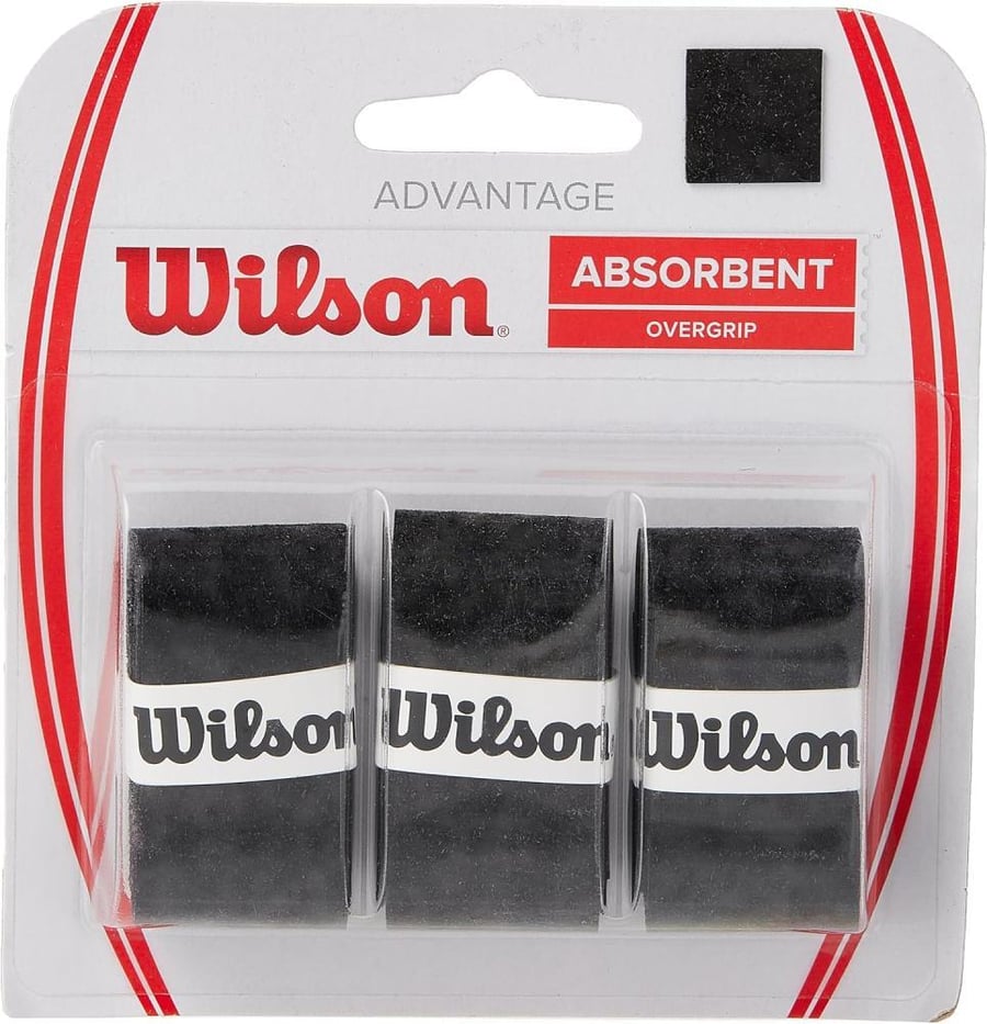 Wilson ADVANTAGE OVERGRIP BK 3PK __ BLACK