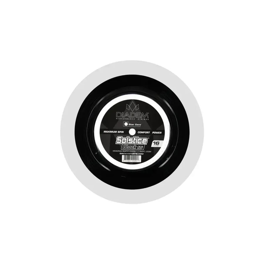 Diadem Solstice Reel 16L 1.25 StringR__ Black __ 12M