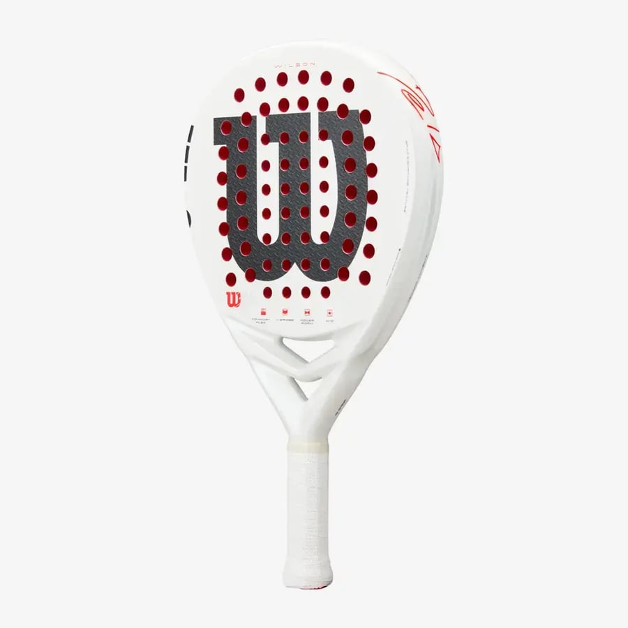 Wilson BELA LS V3 PADEL __ WHITE/RED