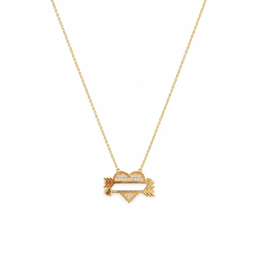 عقد ذهب عيار 18 شكل انيق