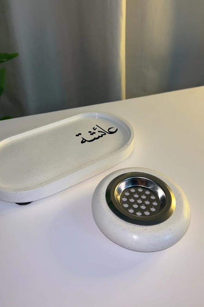 Luxury home incense burner engraved with the name