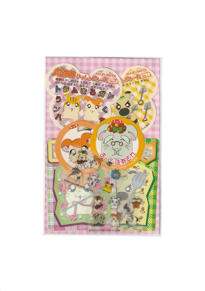 Hamtaro مجموعة ملصقات لشخصيات