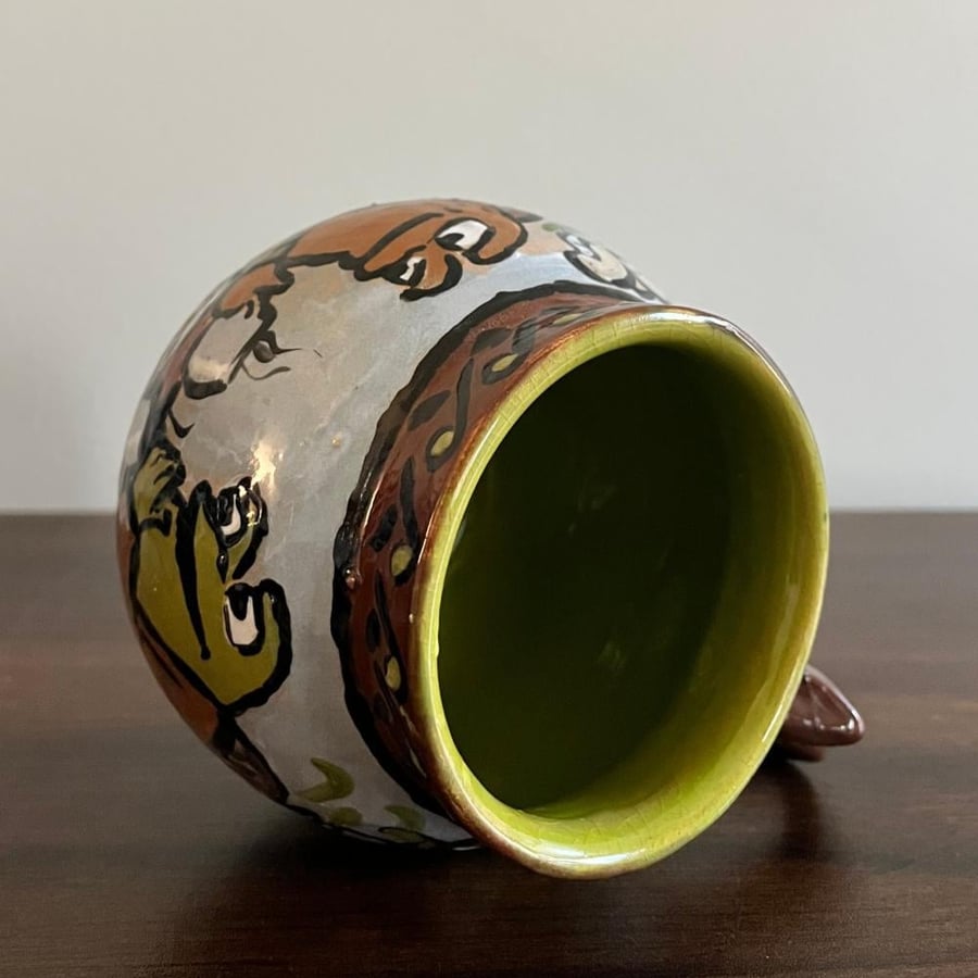 Frog and Toad Drinking Tea