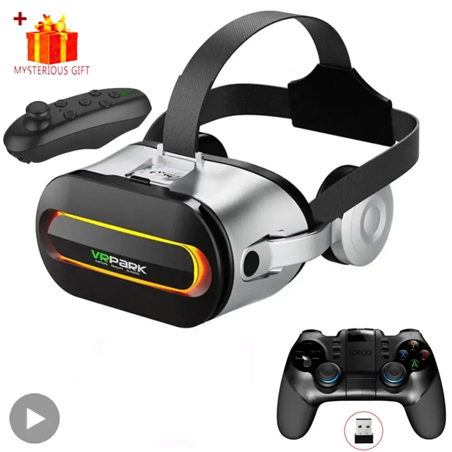 Viar 3D الواقع الافتراضي VR نظارات سماعة أجهزة بلوتوث خوذة العدسات نظارات الذكية الهاتف الذكي سماعات الرأس وحدات التحكم