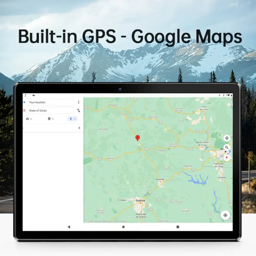 PRITOM كمبيوتر لوحي 10 بوصة مع أندرويد 10 64 جيجابايت رباعي النواة شاشة تعمل باللمس واي فاي GPS دعم 3G مكالمة هاتفية