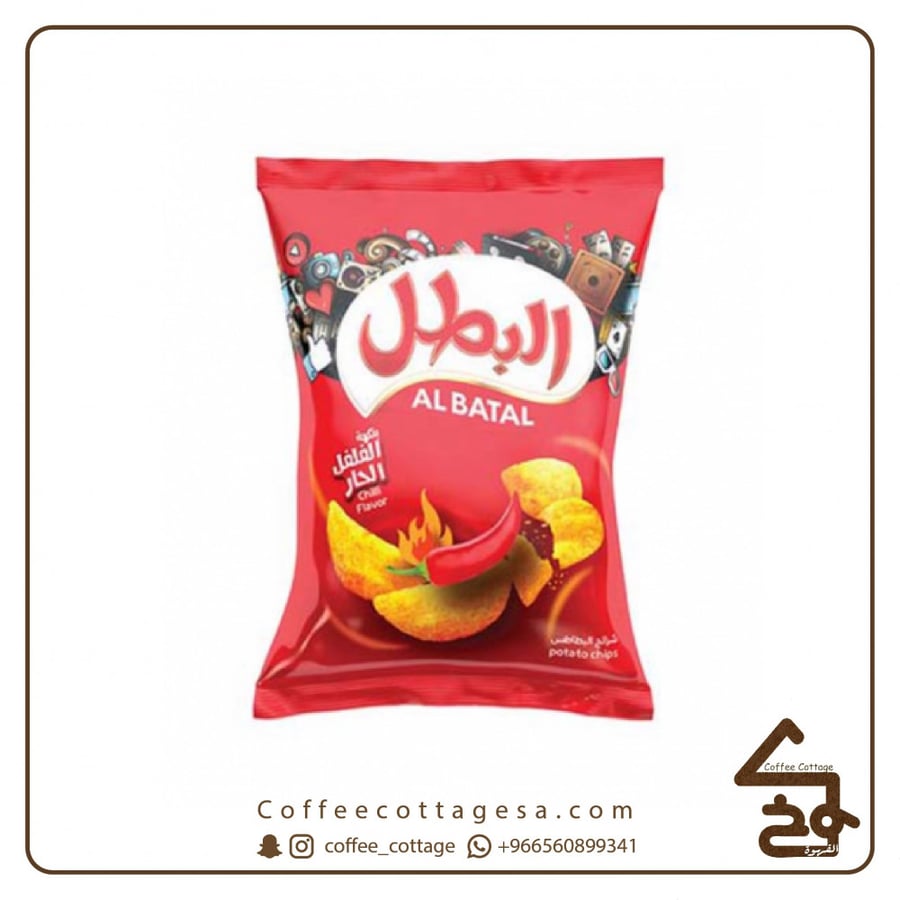 بطاطس البطل بالفلفل الحار 120 جرام