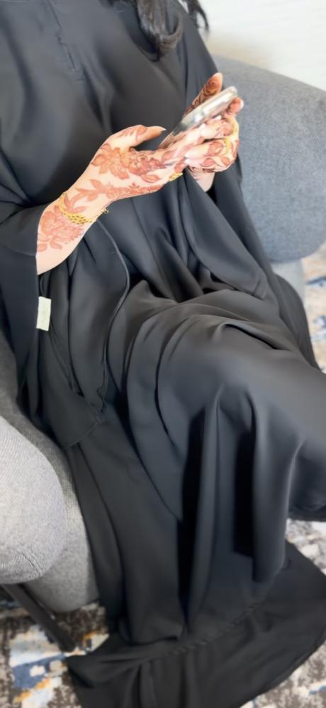 عباية دبل كلوش ساده