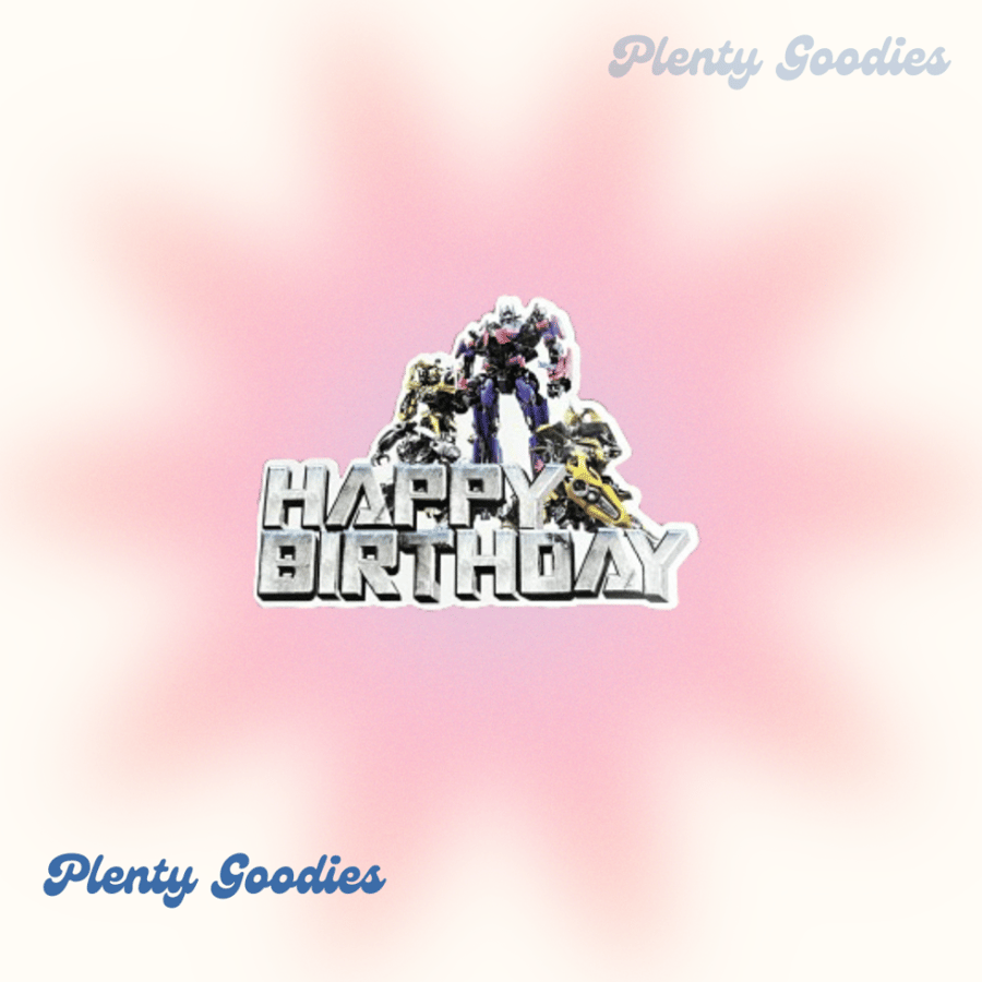 ١ تغريسة الكيك " ترانسفورمرز - المتحولون " 1pcs Transformers Cake topper
