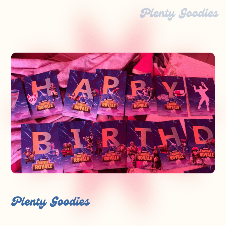 بنر،  لافتة  عيد ميلاد " فورتنايت "    Fortnite Birthday Banner