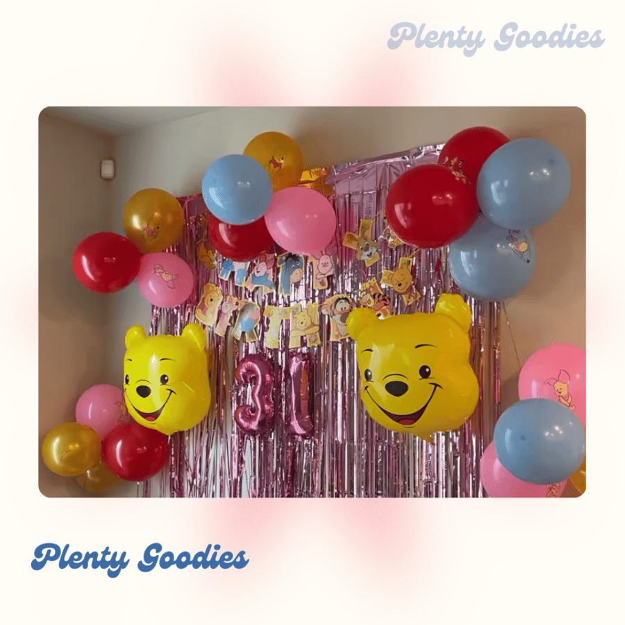 بنر،  لافتة  عيد ميلاد "  ويني الدبدوب"  Winnie the Pooh Birthday Banner