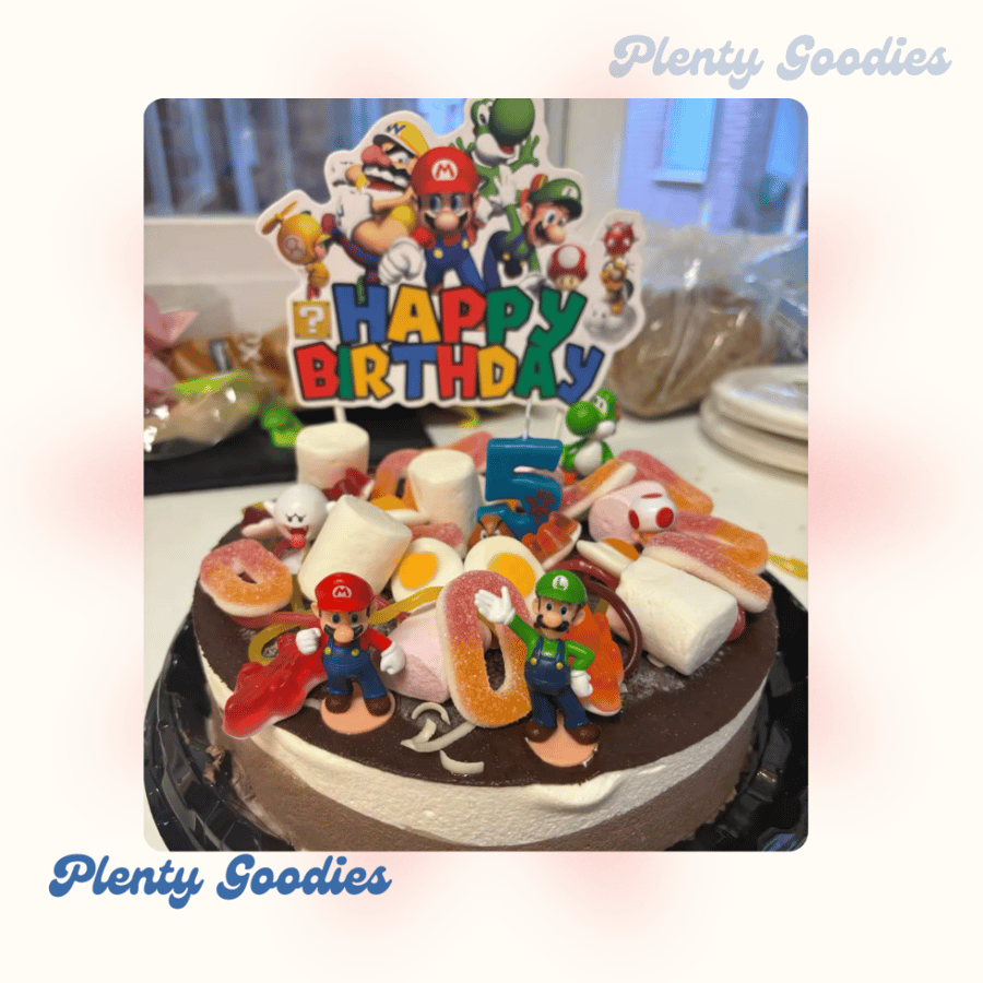 ١ قطعة تغريسة الكيك " سوبر ماريو " 1pcs Super Mario  Cake topper