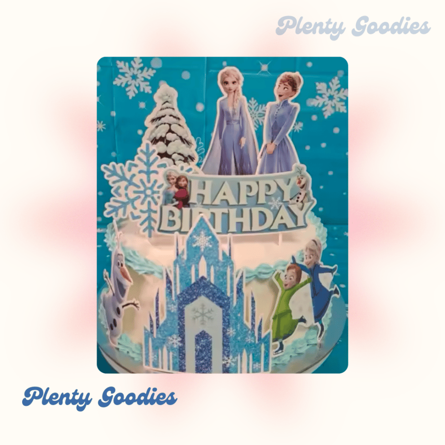 ١٠ تغريسة كب كيك "فروزن إلسا " Frozen Elsa 10 cupcakes topper F2