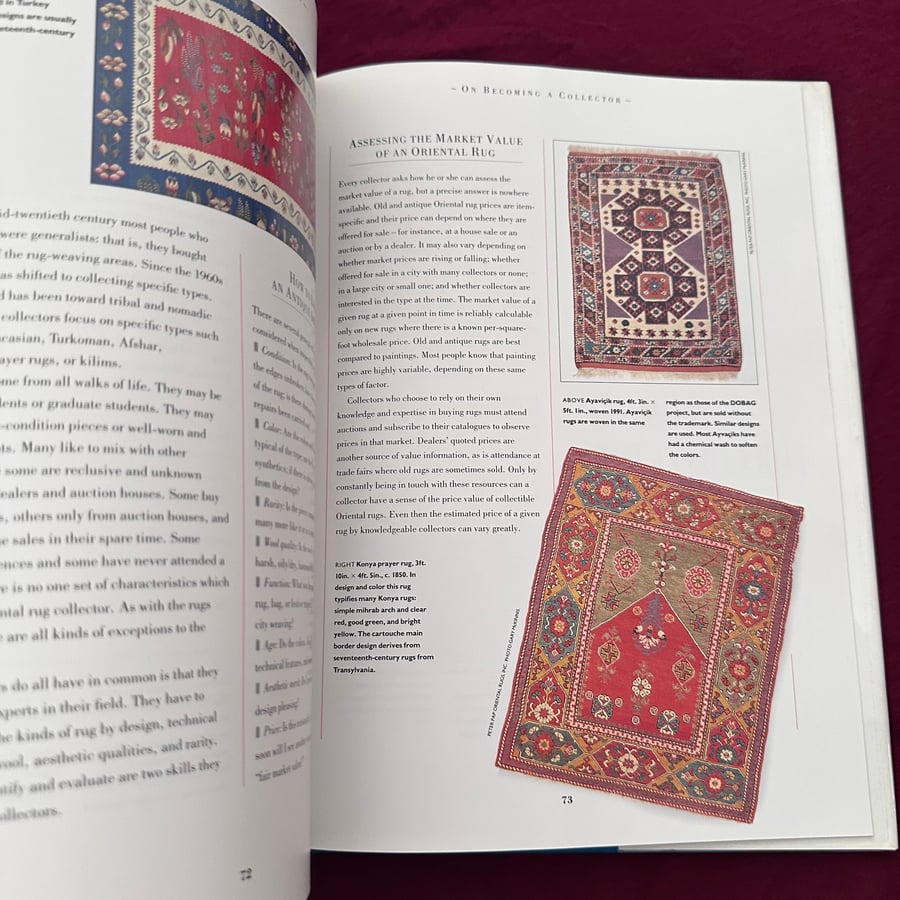 A866b  Oriental Rugs The Collector’s Guide