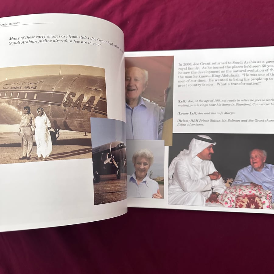 A171c King Abdulaziz His Plane and His Pilot بتوقيع الطيار