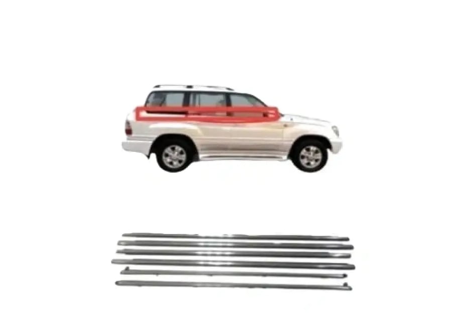 مساطر زجاج لاندكروزر لكزس (LX470) 2007 - 98 اسود كروم 6 / 4 / 2 قطع