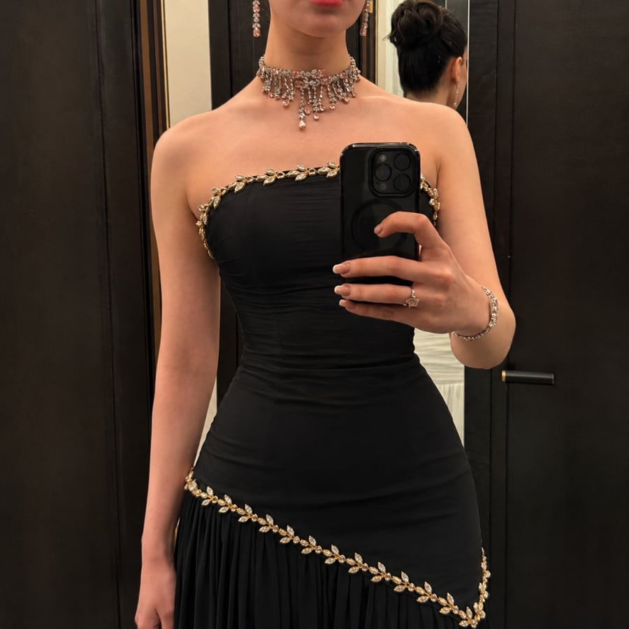 فستان سهرة أسود