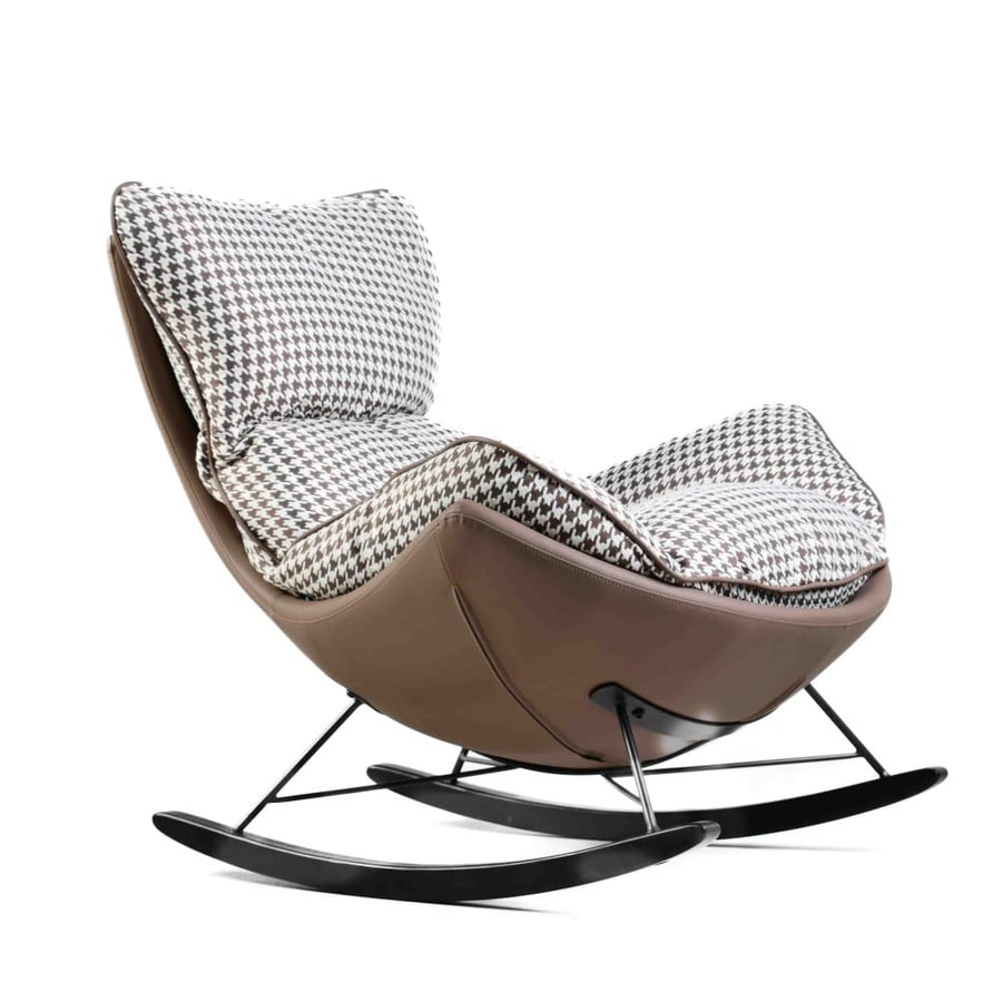 Remo Rocking Armchair, Brown