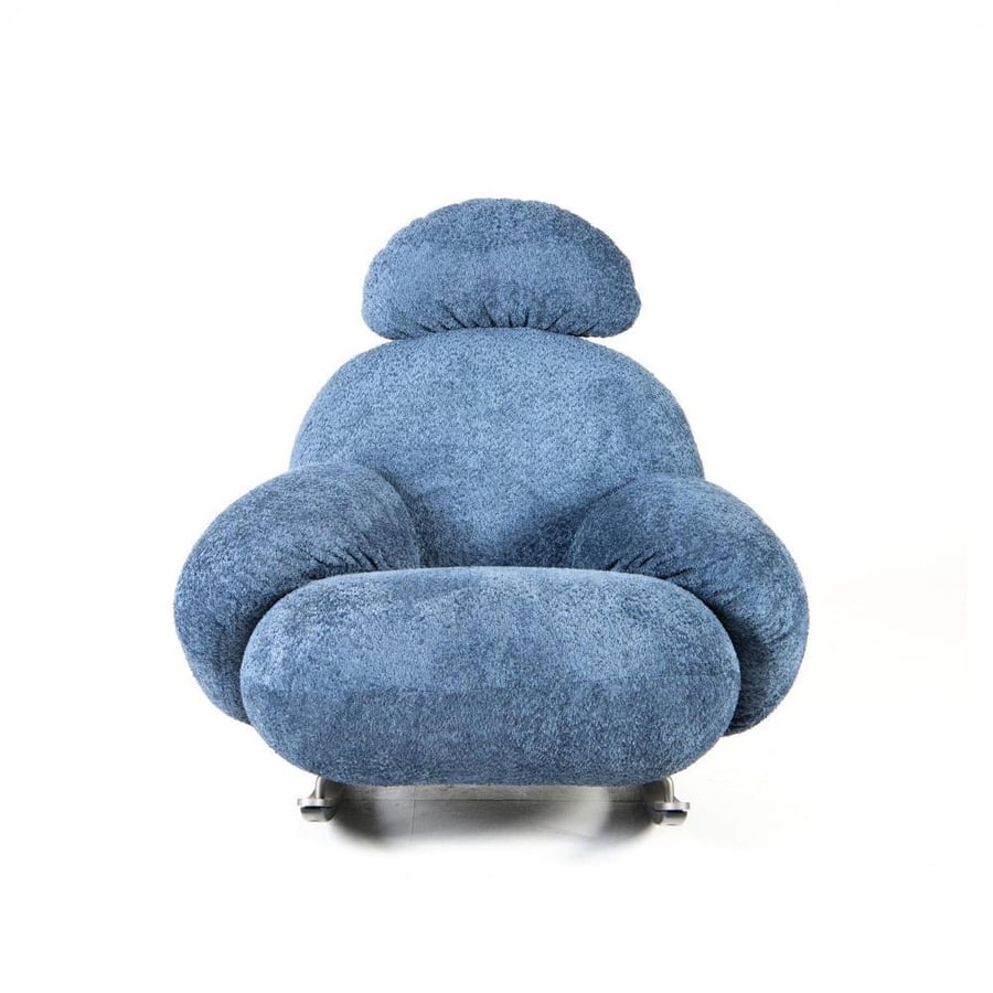 Draco Rocking Armchair, Dark Blue