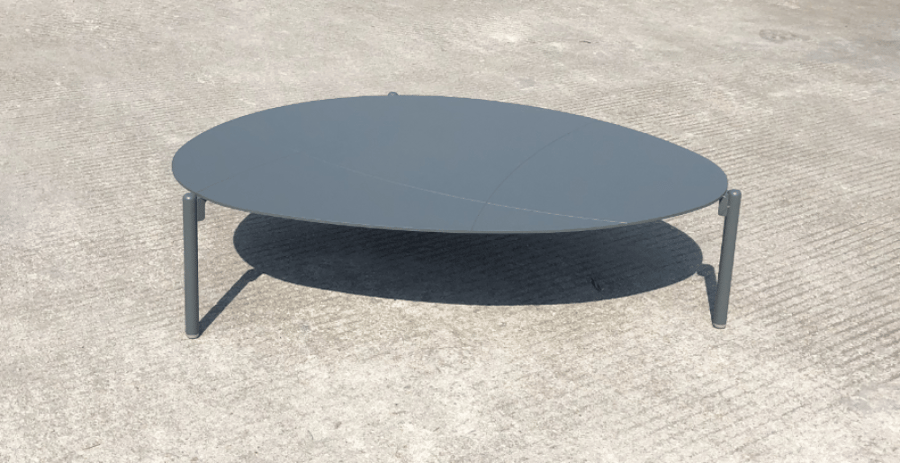 FLASH DEAL COBBLESTONE OUTDOOR COFFEE TABLE OVAL