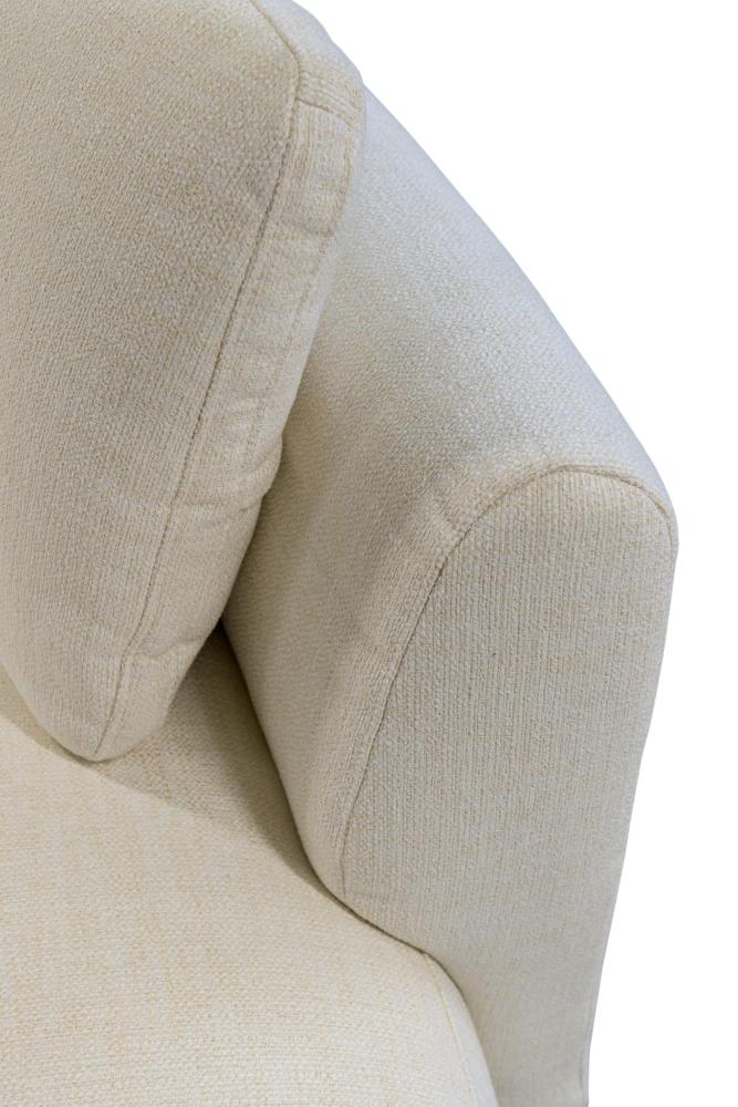 Domani Double Wide Seater Curved Right Sofa, Beige