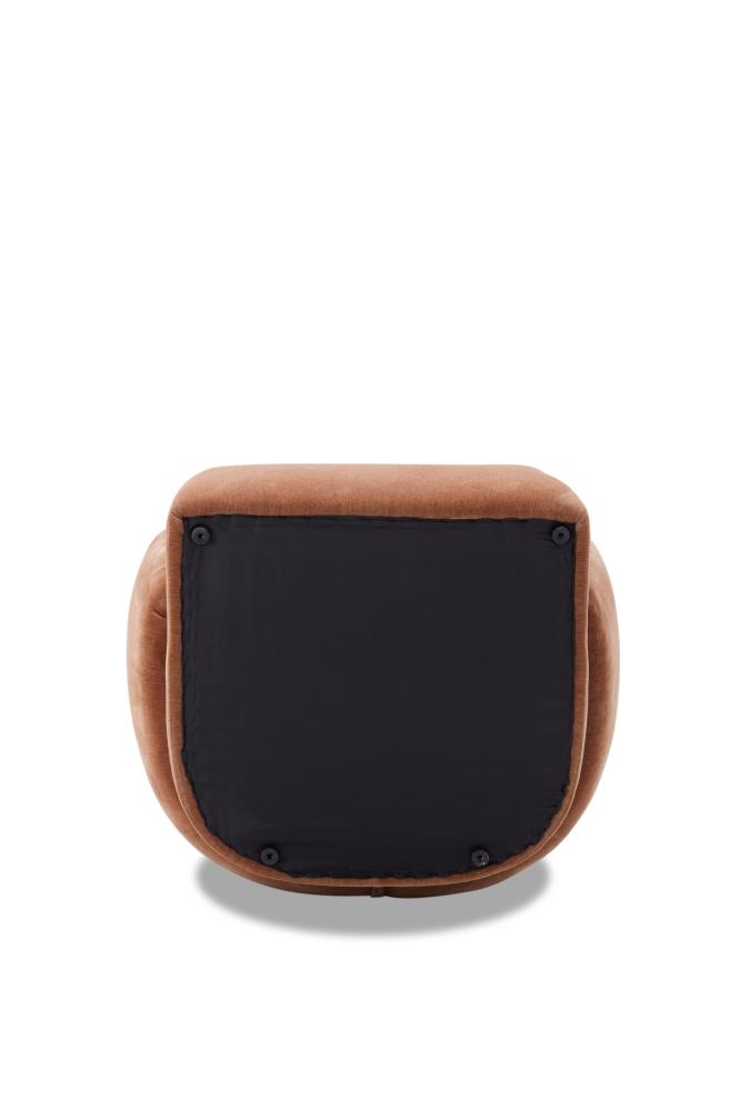 Custy Curved Armchair, Orange