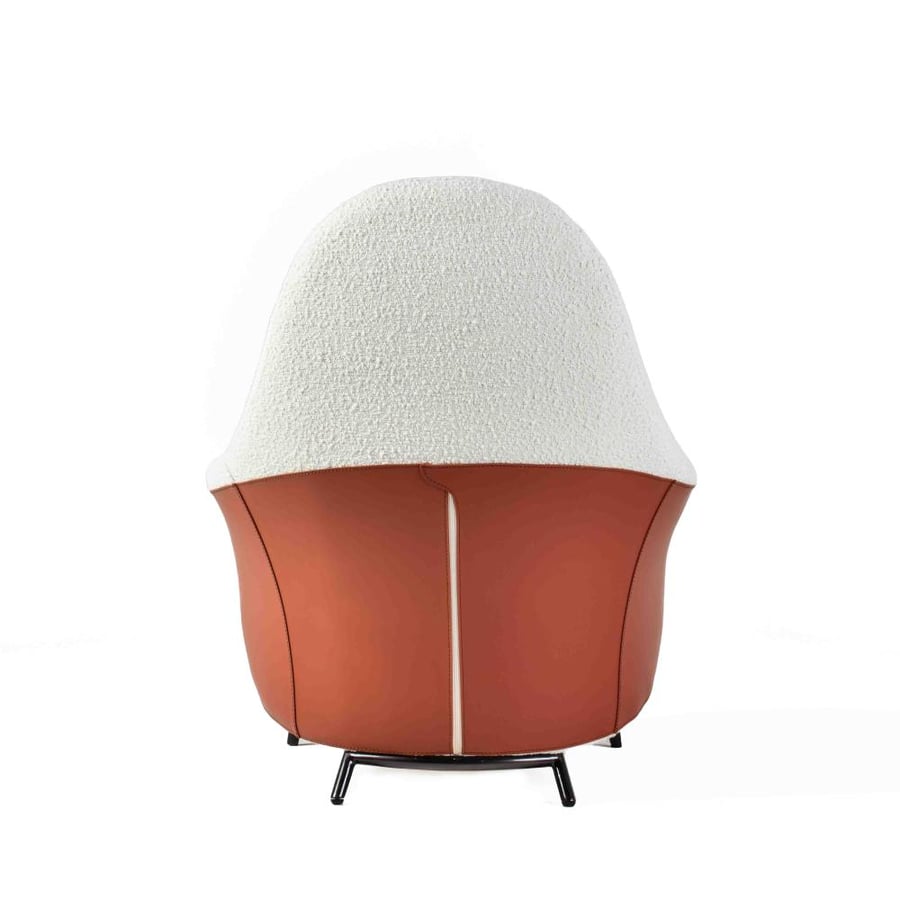 Kobe Curved Armchair, Light Beige