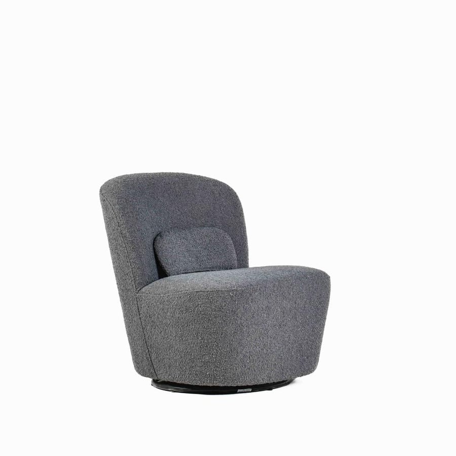 Rainbow Swivel Chair, Dark Grey