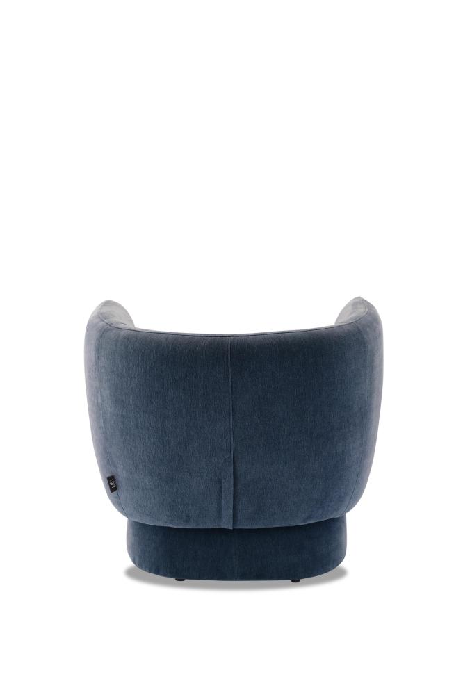 Custy Curved Armchair, Blue