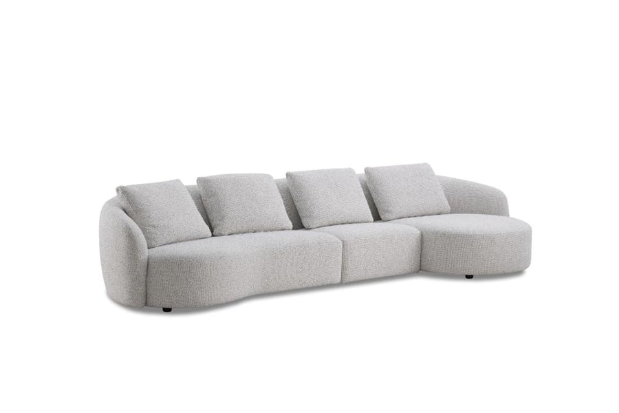 CASHEW SOFA 3 SEAT CHAISE LOUNGE LEFT