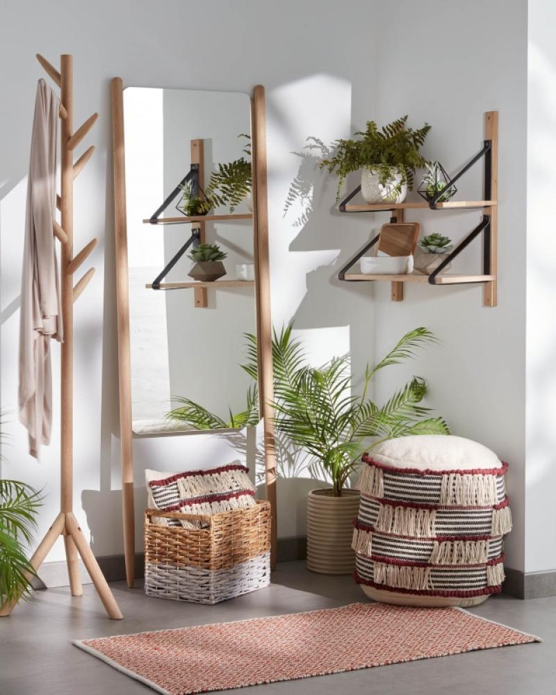 Nazeli Birch Wood Storage Shelves