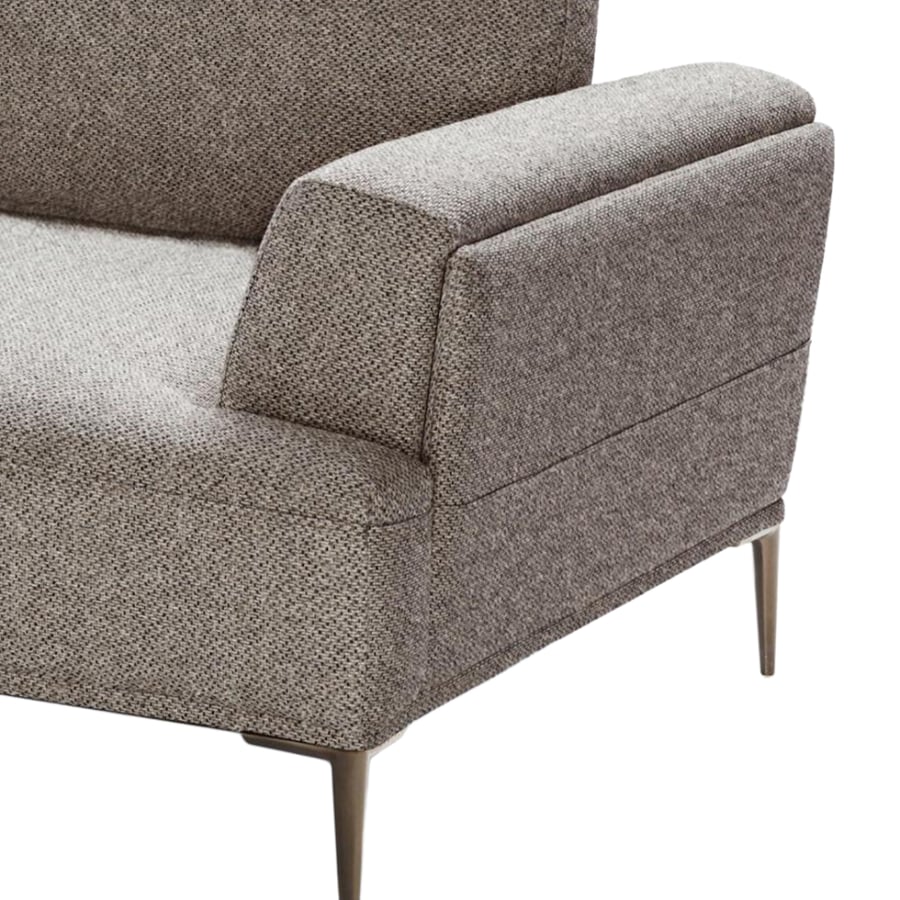 HERO - Spacious 2.5 Seater Sofa with Titanium Legs