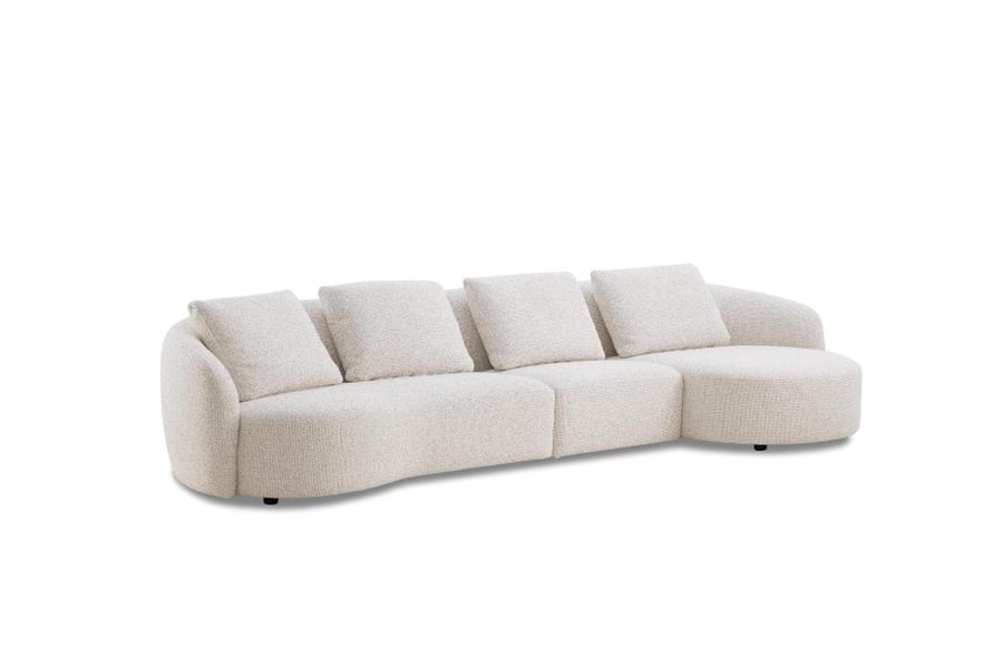 CASHEW SOFA 3 SEAT CHAISE LOUNGE LEFT