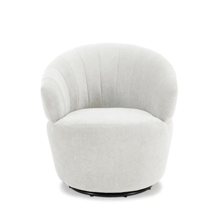 Dance Swivel Armchair, White
