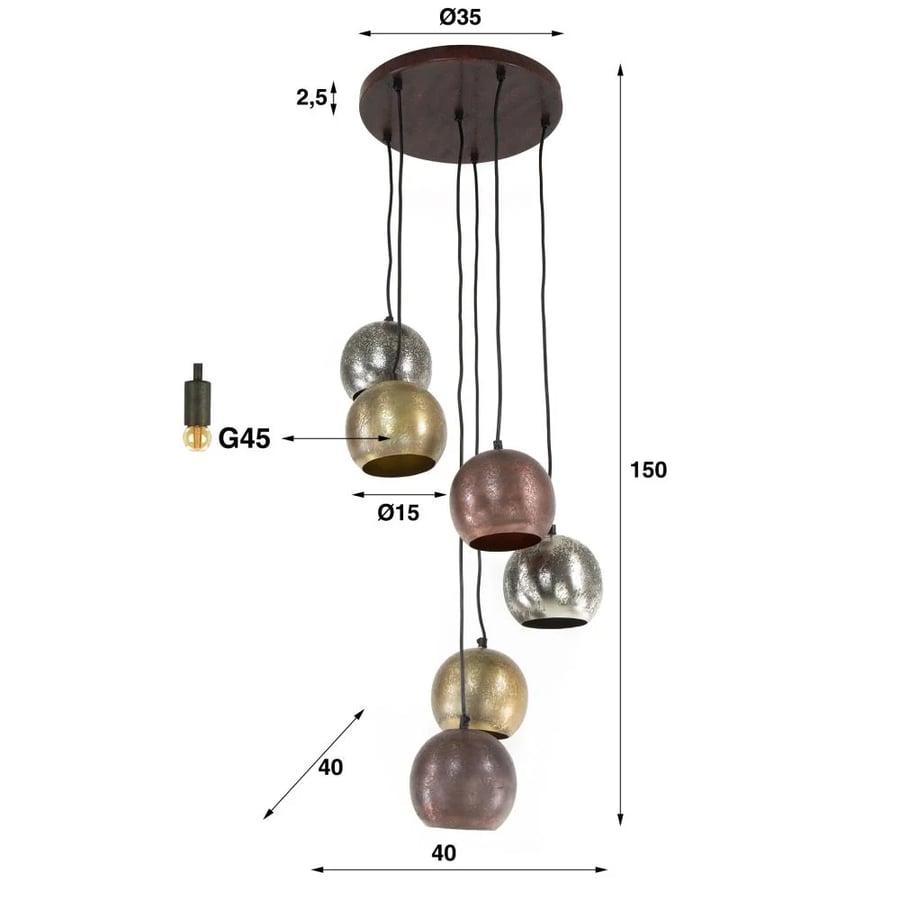 SHADES HANGING LAMP