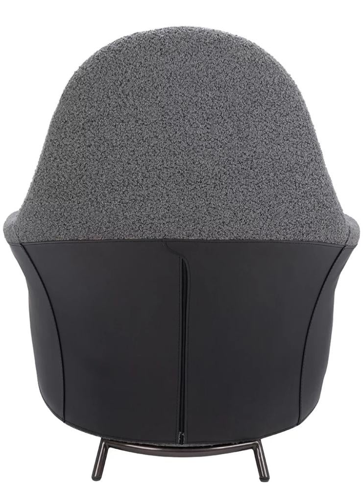 Kobe Curved Armchair, Light Grey