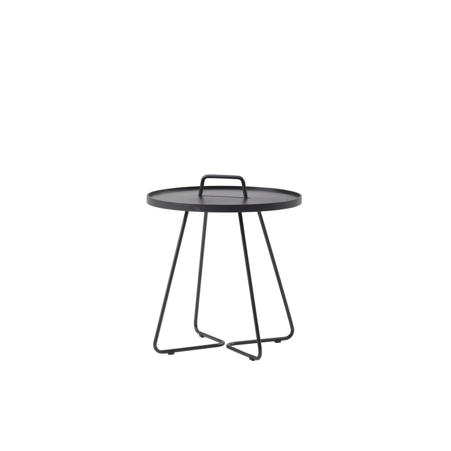 Su-On Aluminium Side Table, Carrying Handle, Black