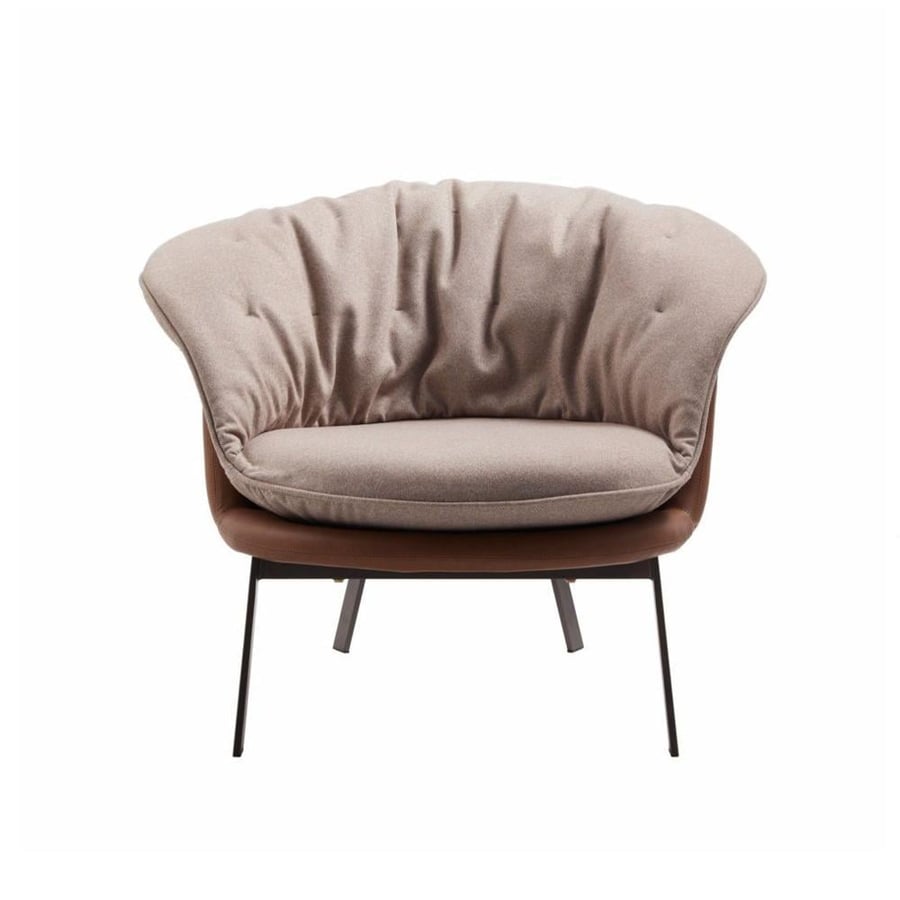Moments Armchair, Light Brown & Beige