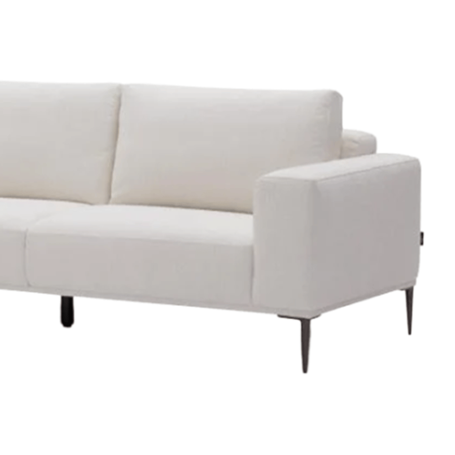 City Wide 3-Seater Sofa + Right Chaise Lounge , Light Beige