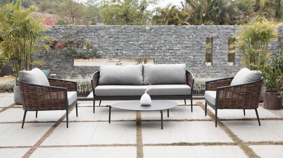 MUSES OUTDOOR SOFA 2.5 SEATER+ TWO ARM CHAIR SET