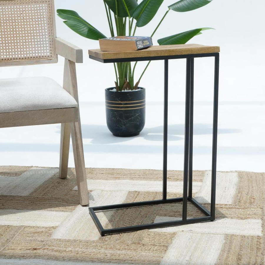 WOODEN SIDE TABLE
