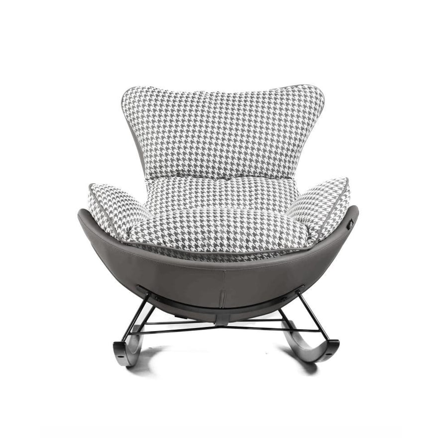 Remo Rocking Armchair, Grey