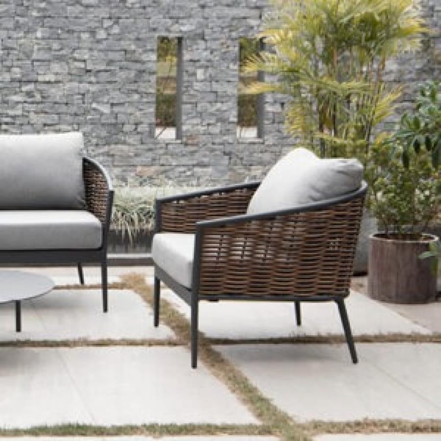 MUSES OUTDOOR SOFA 2.5 SEATER+ TWO ARM CHAIR SET