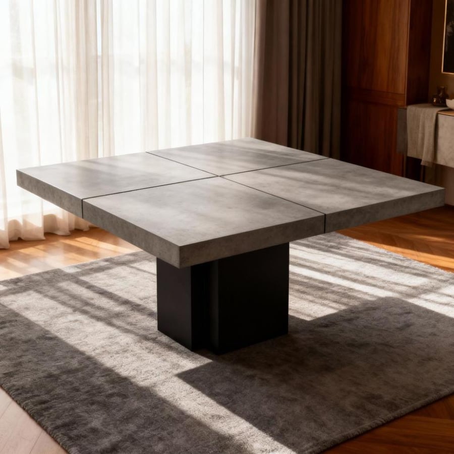 Dusk DT 150 Melamine Square Dining Table
