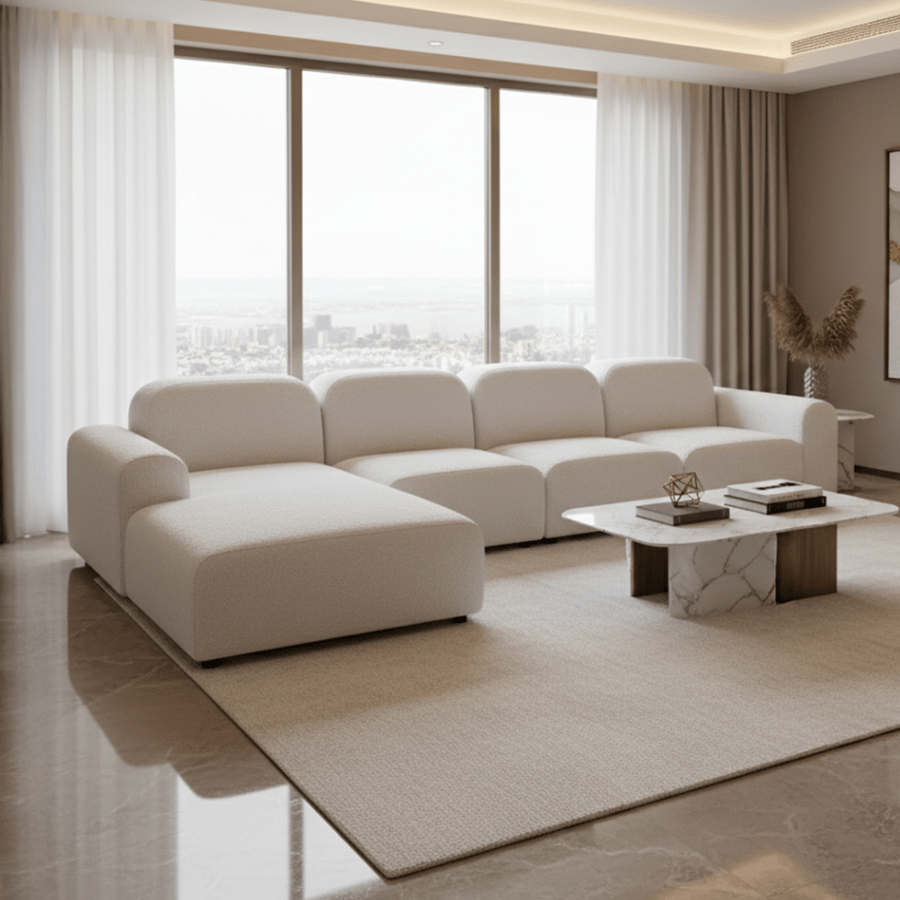 Vegas 3-Seater Right Corner Sofa + Chais Lounge