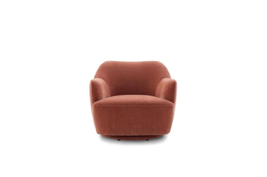 STREAM ARMCHAIR REDBROWN