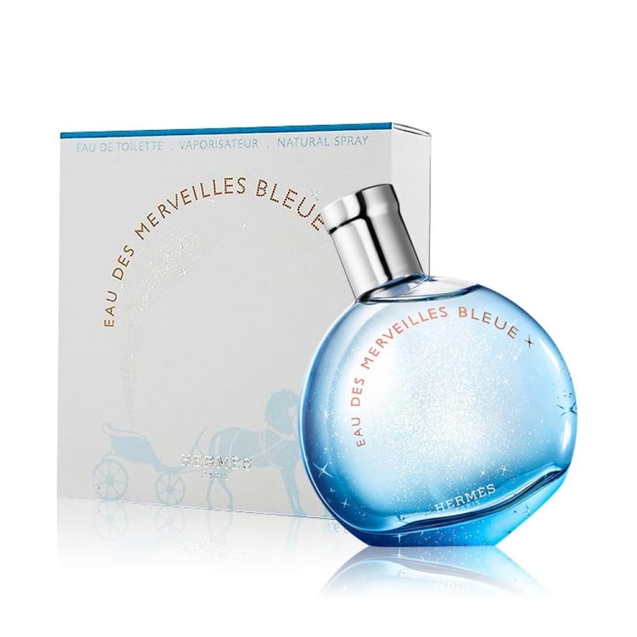 عطر هيرميس أو دي مارفيليز بلو (Hermès Eau des Merveilles Bleue) للجنسين - أو دو تواليت مائي خشبي منعش بحجم 100 مل