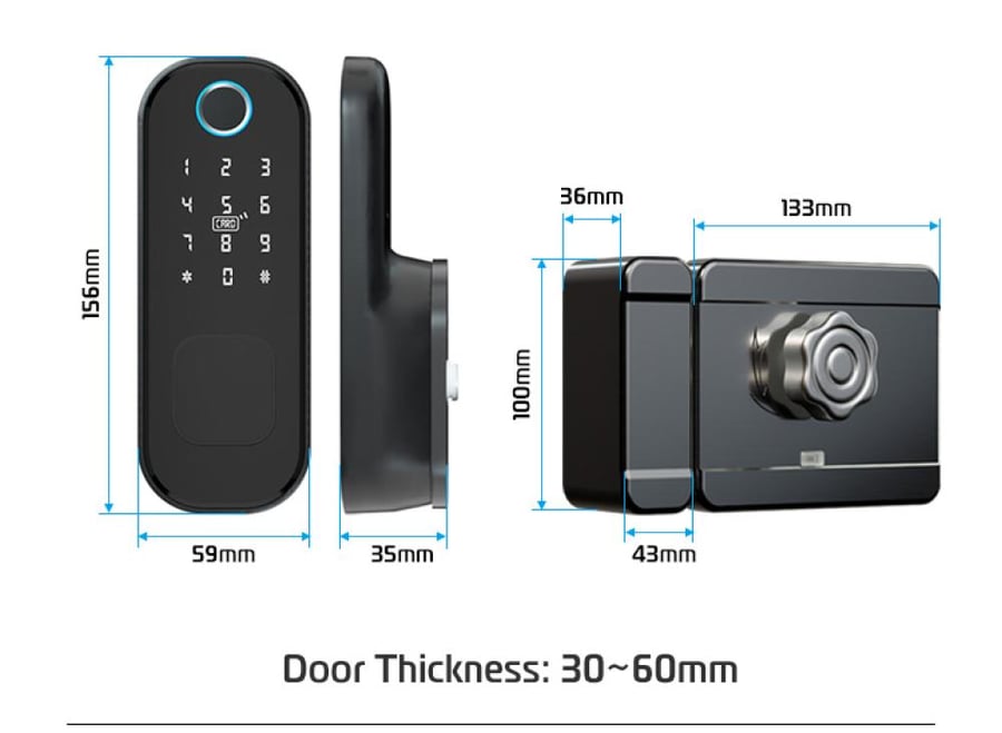 Smart external door lock