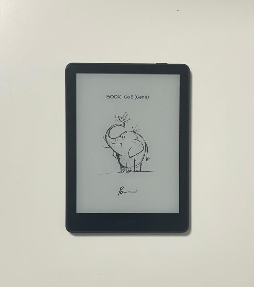 (مستعمل) (في ظل أسود تحت لا يؤثر على الاستعمال) بووكس جو 6 الجيل الثاني 3GB 32GB قارئ إلكتروني بشاشة حبر إلكتروني (رمادي) (152026604B1150) | BOOX Go 6 (Gen II)