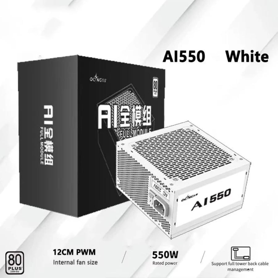 وحدة تزويد الطاقة ATX 3.0 80+ White – كفاءة مستقرة للألعاب واحتراف الأداء
